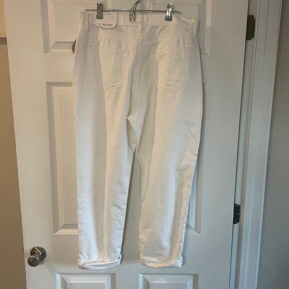 NWT Loft High Rise Slim Pocket Boyfriend Jeans in White Sz 10/30 - Picture 8 of 14